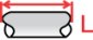 small pipe length icon
