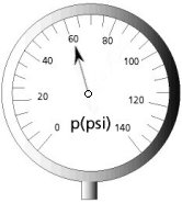 a gauge to measure pressure in psi units