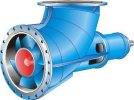 CLICKEZ POUR PLUS D'INFORMATIONS, pompe accouplée séparément à roue axiale, utilisée pour des applications à haut débit et hauteur de charge basse.